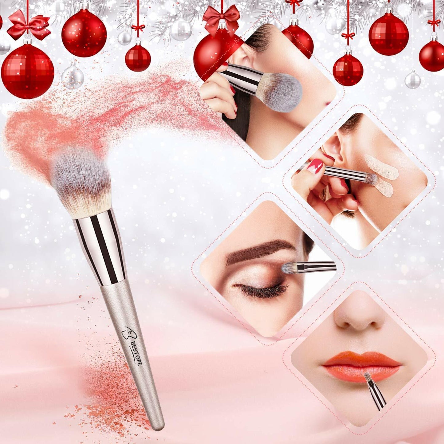 BESTOPE 20 Pcs Makeup Brushes Set, Belly-Type Handle Series