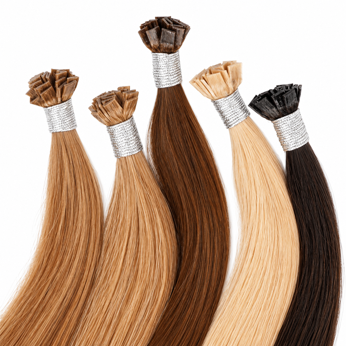 FLAT-TIP (K-TIP） Keratin Bond Hair Extensions, 100% Prime Remy Hair