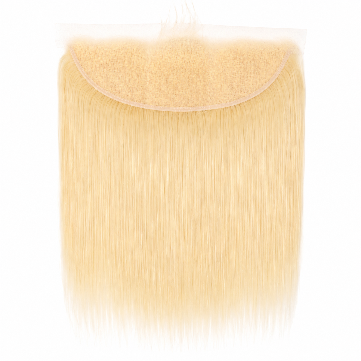 Frontal de encaje 13x6 HD, liso, color rubio 613, 100% cabello humano, encaje suizo, encaje que se funde con la piel, encaje invisible – raya más ancha Imagen principal del producto