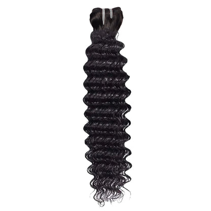 Double Drawn Indian Raw Deep Wave Full End Unprocessed 100% Human Hair Natural Color | Single Donor Cuticle Aligned 14"-30"