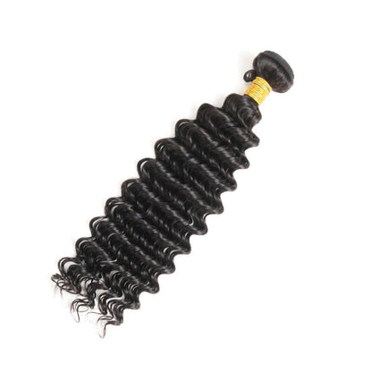 100% UNPROCESSED Virgin Hair Bundles Natural Deep Wave 