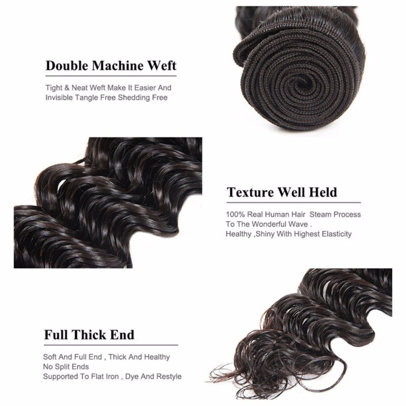 Raw Indian Hair Deep Wave human hair
