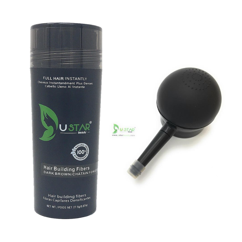Hair Building Fibers with Applicator