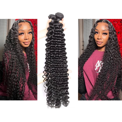 Super Long Raw hair 32-56 Inches High Quality 100% Human Hair, Straight, Body Wave, Deep Wave