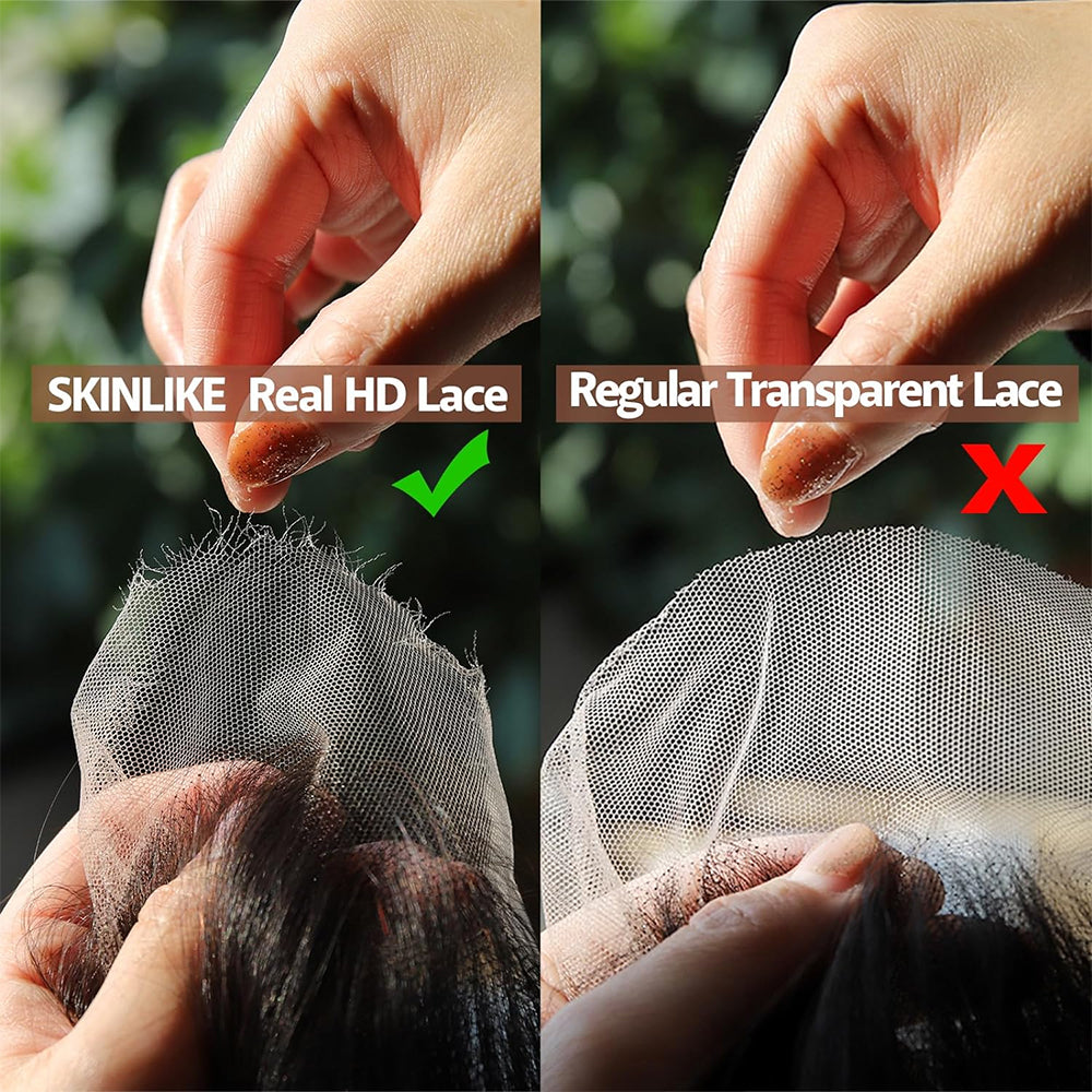 5X5HD Closure Straight Natural Black Closure High Quality Human Hair BW DW