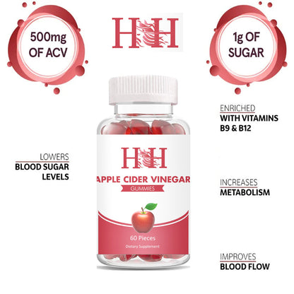 Apple Cider Vinegar Gummy, Weight Management,  Immunity & Detox 50% Off