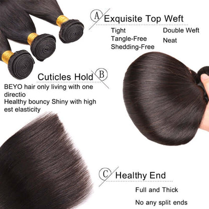 7A STRAIGHT Hair body straight    bundles
