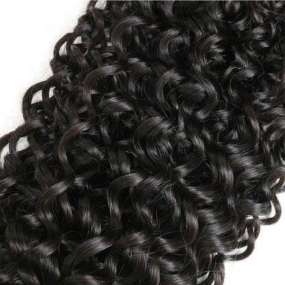 7A JERRY CURL Hair  Water Wave 3 Bundles