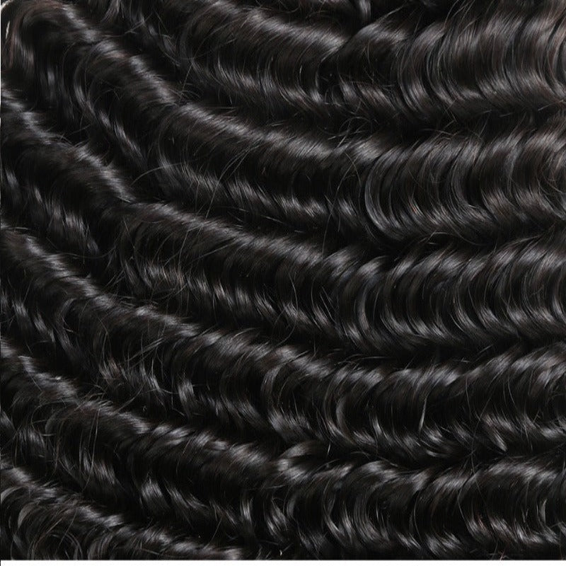 100% UNPROCESSED Virgin Hair Bundles Natural Deep Wave 