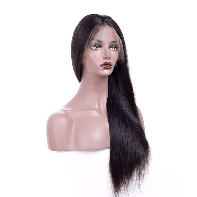 Ustar Lace Frontal Wig 150% Density Straight Natural Black Hair