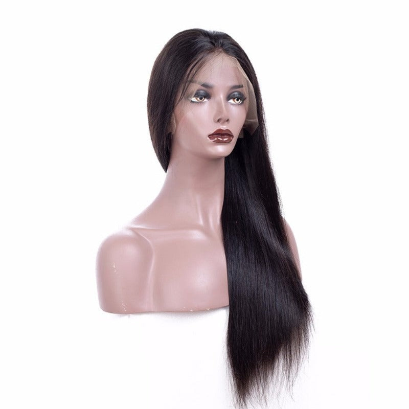 Ustar Lace Frontal Wig 150% Density Straight Natural Black Hair