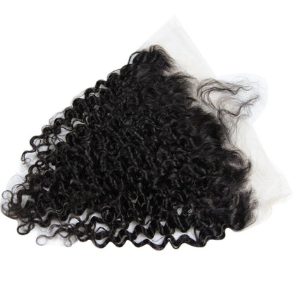 13x4 Lace Frontal Kinky Curl Unprocessed 100% Human Hair | Natural Black, Volume Discount