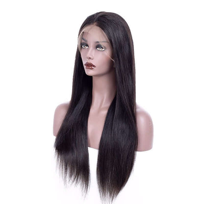 Ustar Lace Frontal Wig 150% Density Straight Natural Black Hair