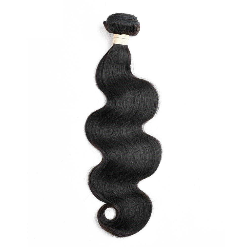 Affordable Hair Body Wave 100% Human Hair Natural Black 10"-30" | Soft Bouncy Weave Bundles