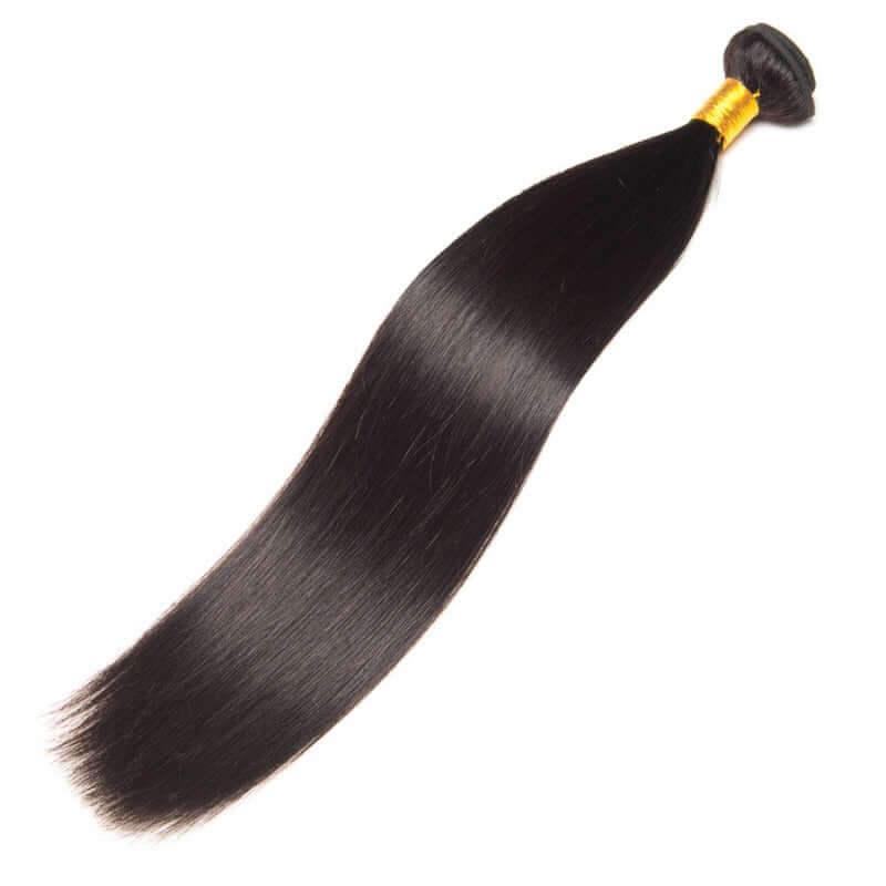 Human Hair Natural Black Straight Bundle 