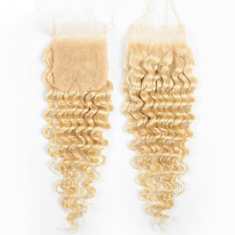 Honey Blonde Deep Wave Human Hair