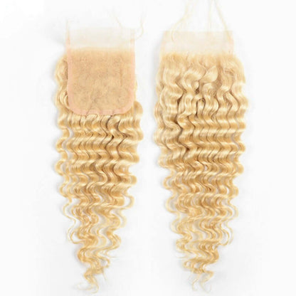 Honey Blonde Deep Wave Human Hair