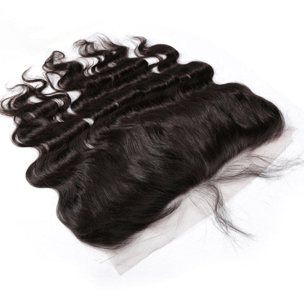 Frontal de encaje 13x6 HD, cabello virgen 100% sin procesar tipo Mink, disponible en texturas Deep Wave, Straight, Body Wave y Water Wave.