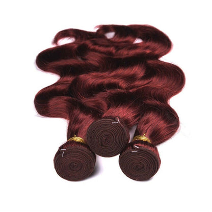 Ustar#99J Burgundy  Body Wave  100% Human Hair