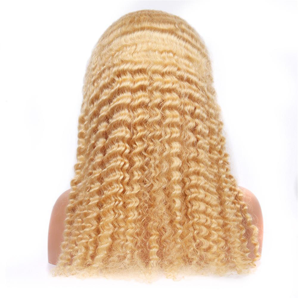 613 Honey Blonde wig Deep wave