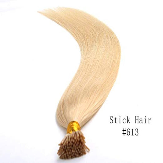 I Tip Straight #613 Blonde Hair Extensions Premium Quality 100 Strands 100% Human Hair – Pre-Bonded, 18"-24"