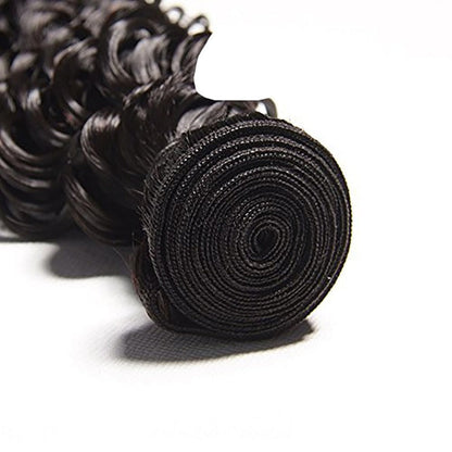 100% UNPROCESSED Virgin Hair Bundles Natural Color Jerry Curly