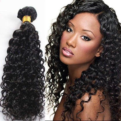 Human Hair bundle Natural Black color Jerry Curly