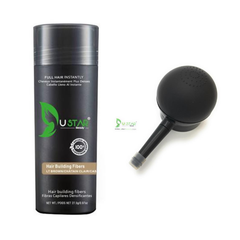 Hair Building Fibers with Applicator