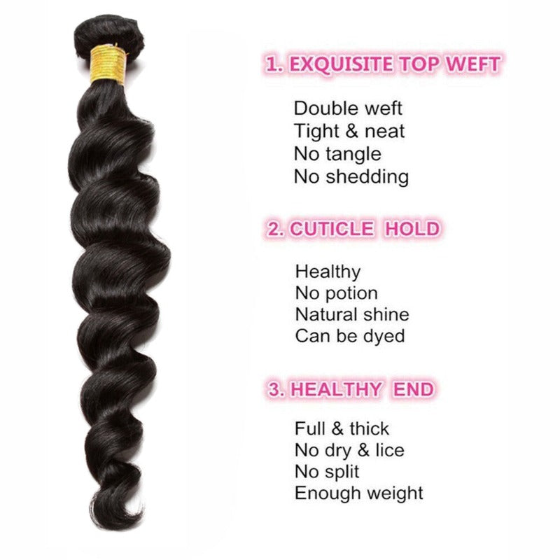 100% UNPROCESSED  Hair Bundles body wave 