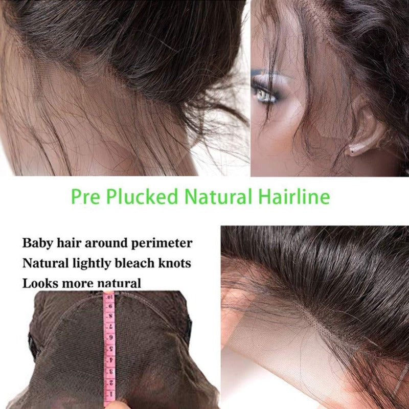 13x6HD Lace Wig Loose Deep full Frontal wig 100 Unprocessed Virgin Mink Human Hair Swiss Lace, Skin-melt Lace, Invisible Lace