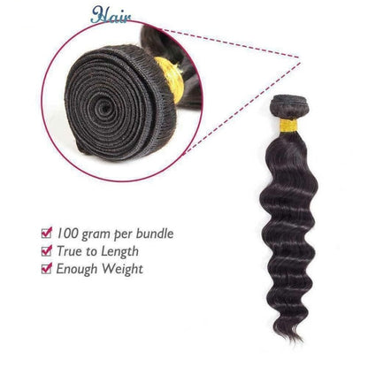12A Premium Indian Loose Wave Hair Bundles – Natural Black Unprocessed Human Hair Extensions | Machine Double Weft 10"-26"