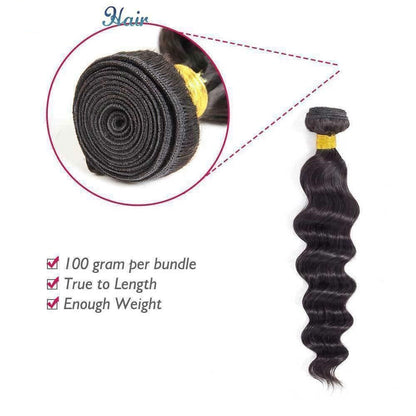 100% Affordable Human Hair Loose Wave Bundles | Natural Black 1B | 10"-30" | Voluminous Curls