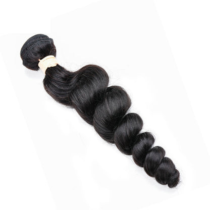 100% Affordable Human Hair Loose Bounce Wave Bundles | Natural Black 1B | 10"-20" | Soft & Airy Waves