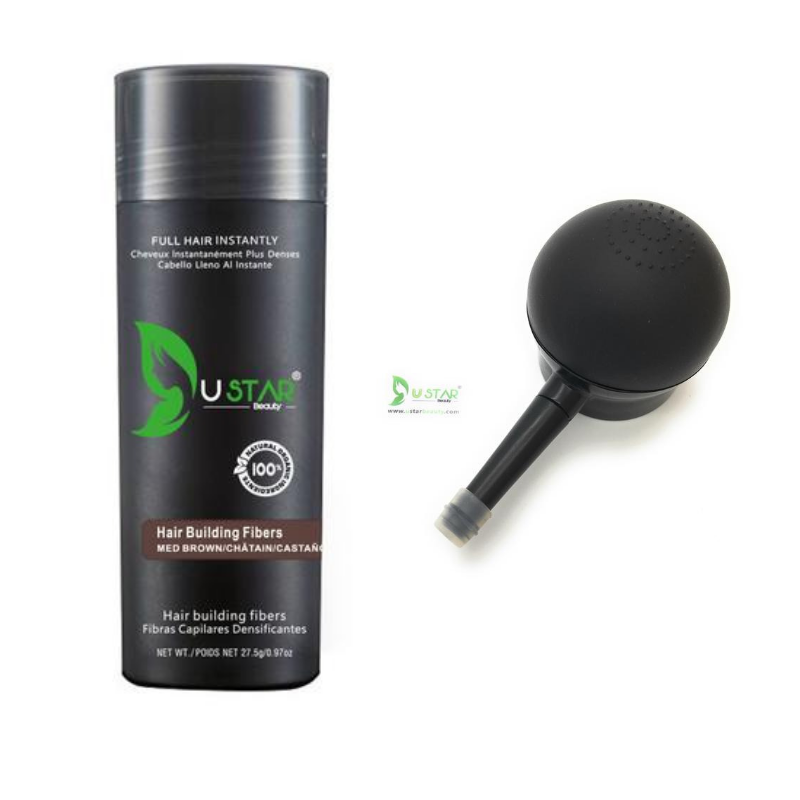 Hair Building Fibers with Applicator