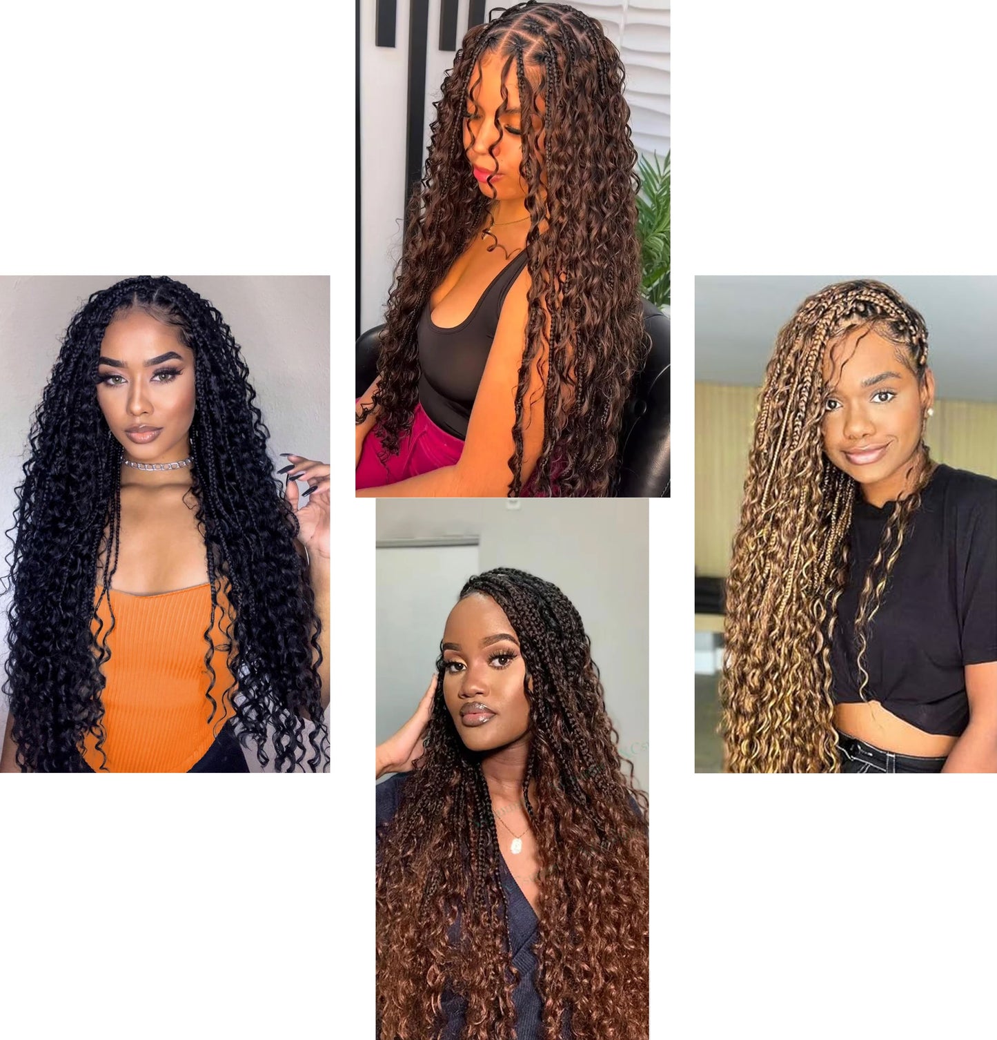 Color #2, #27,#33,Natural Black Human Braiding Hair deep Wave Bulk 100% Human Mink Hair 100g/pack 18-22 inch