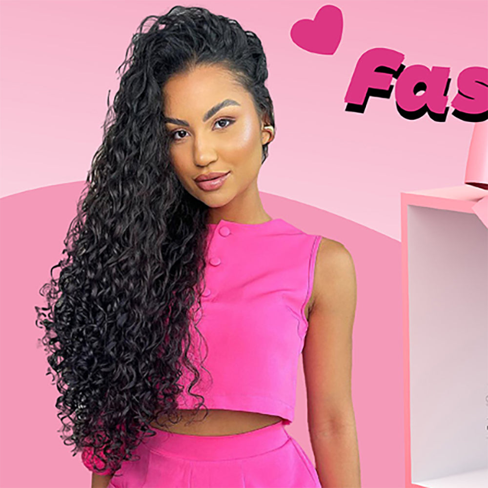 Holiday Deals : 3 bundles Water Wave Affordable hair natural black 100% Human Hair on sale