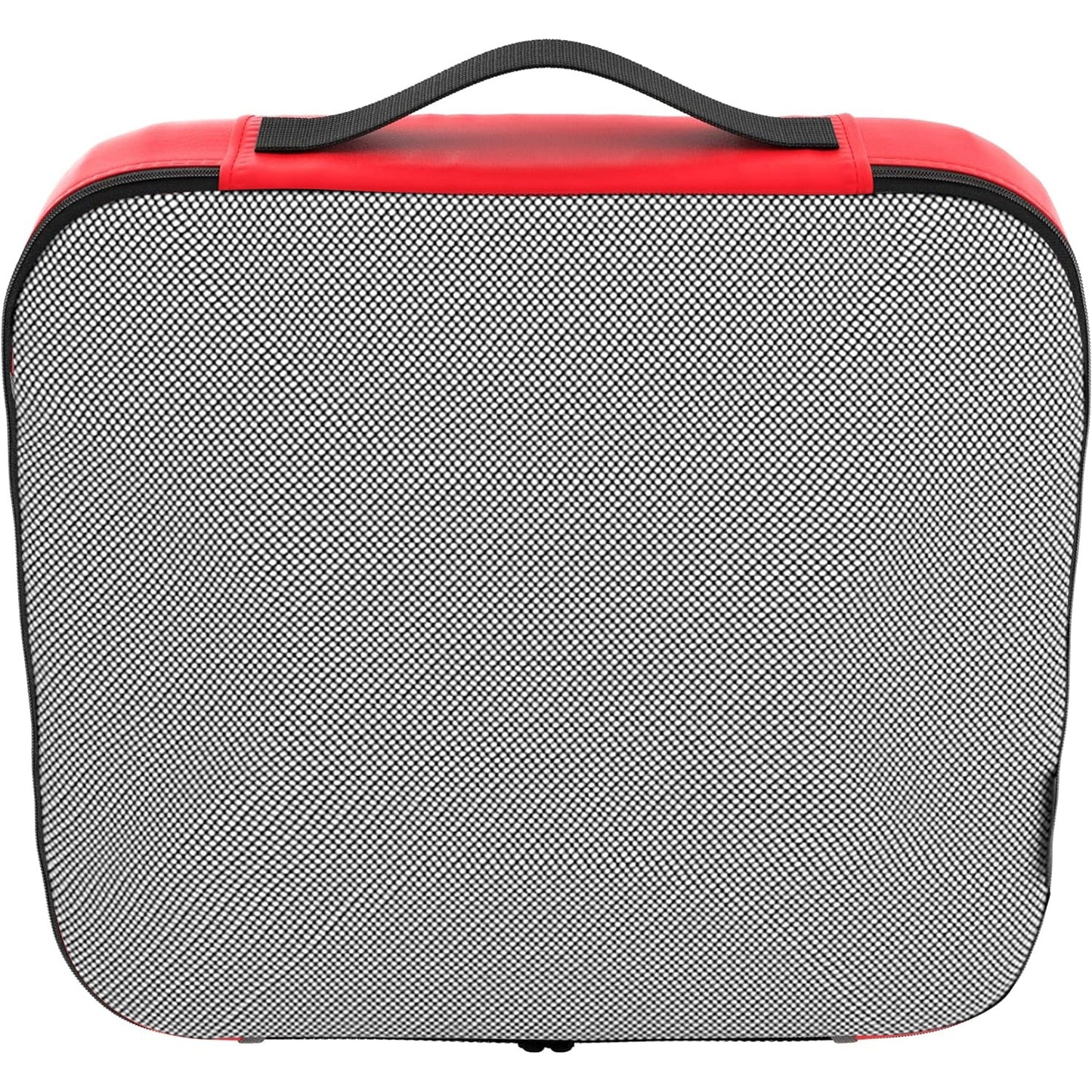 Travel Red Mesh 5 Set Packing Cube Organizers With Laundry Bag