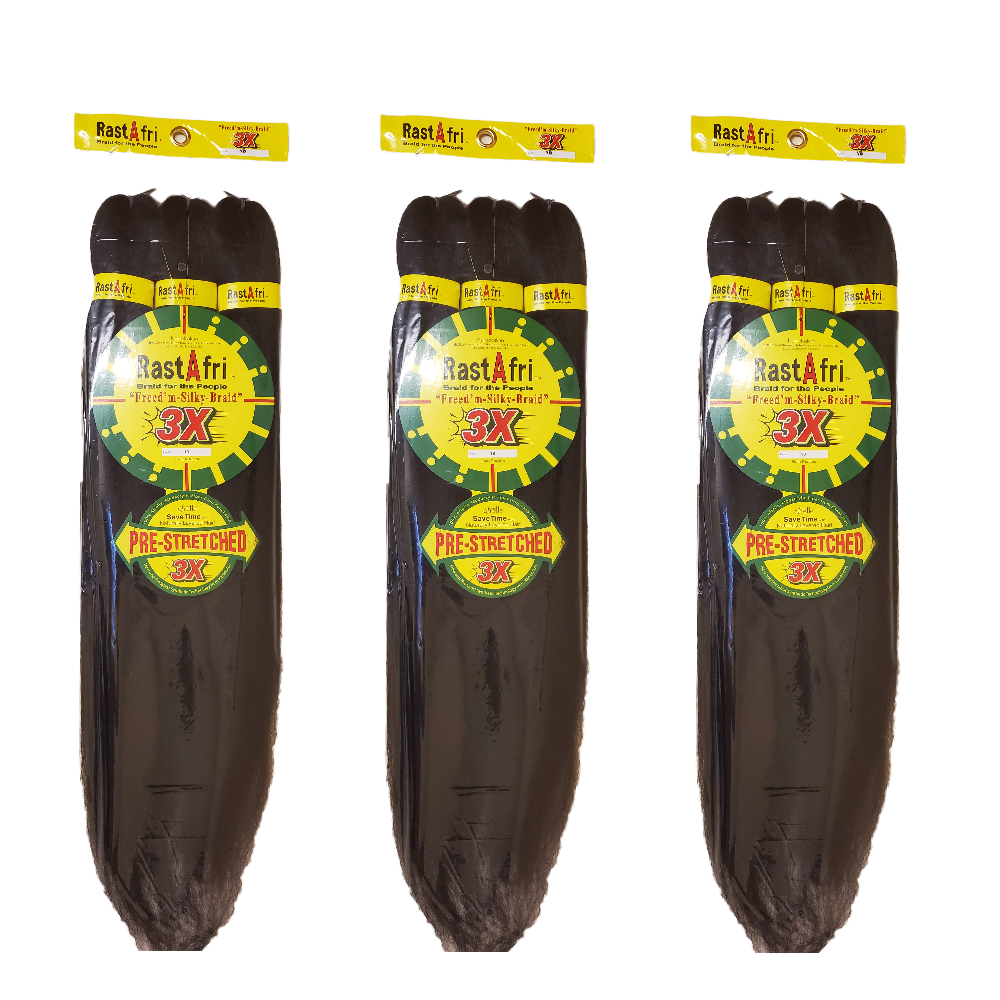 Wholesale RastAfri 3x freed’m silky Braid pre-stretched braiding