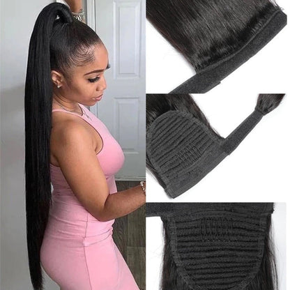 Clip In Ponytail Human Hair 