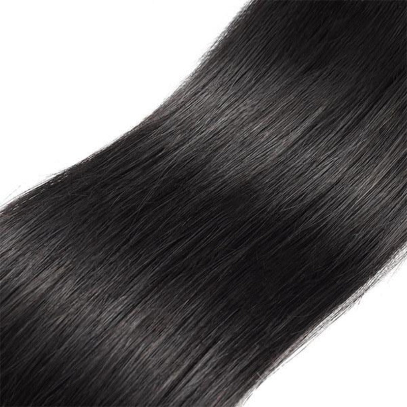 12A Premium Indian Silky Straight Hair Bundles – Natural Black Unprocessed 100% Human Hair Extensions | Machine Double Weft 10"-30"