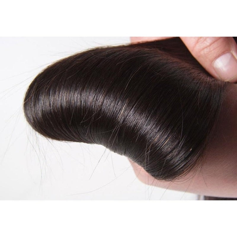 12A Premium Indian Silky Straight Hair Bundles – Natural Black Unprocessed 100% Human Hair Extensions | Machine Double Weft 10"-30"