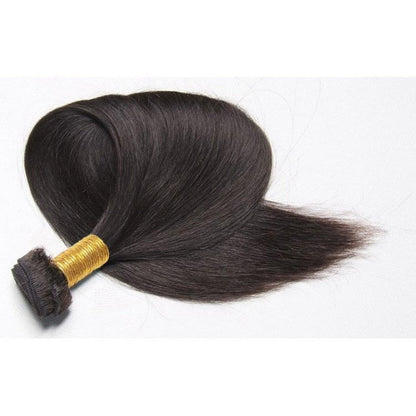 12A Premium Indian Silky Straight Hair Bundles – Natural Black Unprocessed 100% Human Hair Extensions | Machine Double Weft 10"-30"