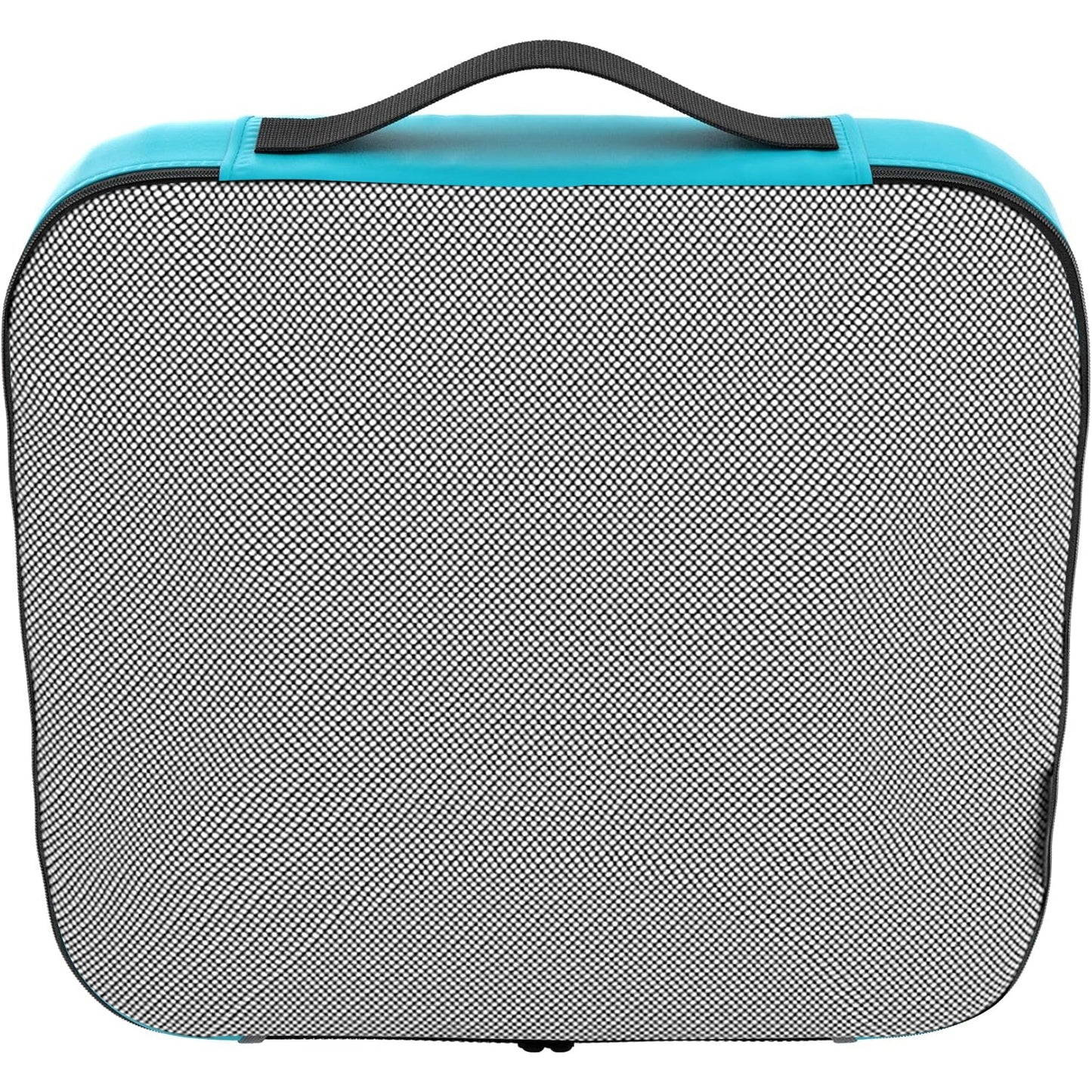 Travel Aqua Teal Mesh 5 Set Packing Cube Organizers With Laundry Bag