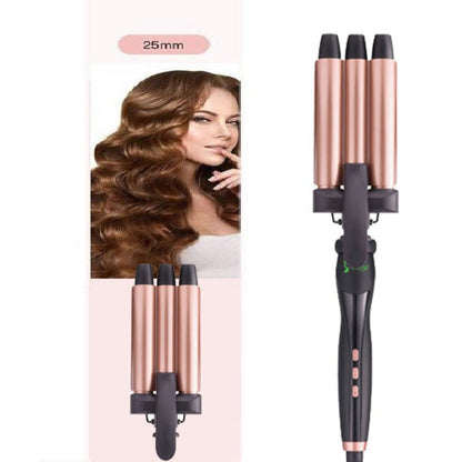 Curling Iron Wand 3 Barrel With LED Temperature Adjustment