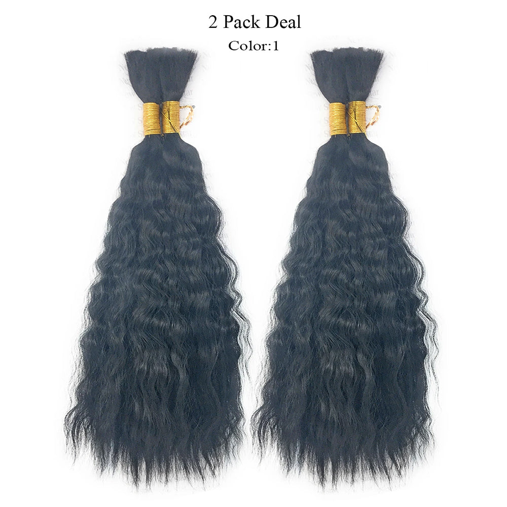 Wet N Wavy Bulk hair human hair blend Braiding 