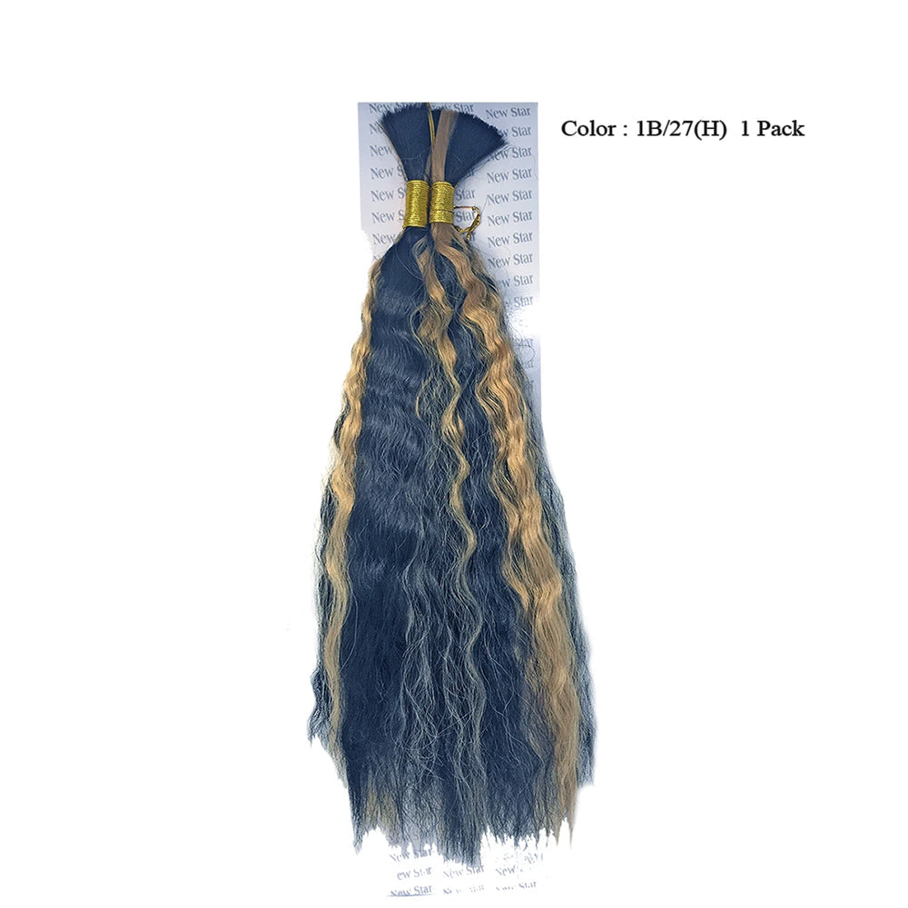  blend Braiding  Wet N Wavy Bulk hair human hair