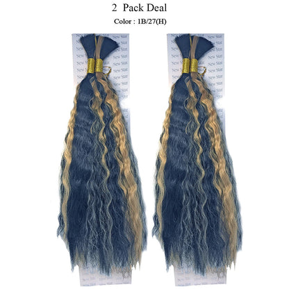 Wet N Wavy Bulk hair human hair blend Braiding 