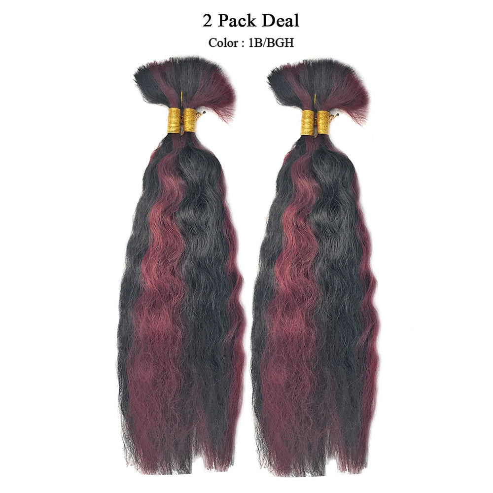 Wet N Wavy Bulk hair human hair blend Braiding 