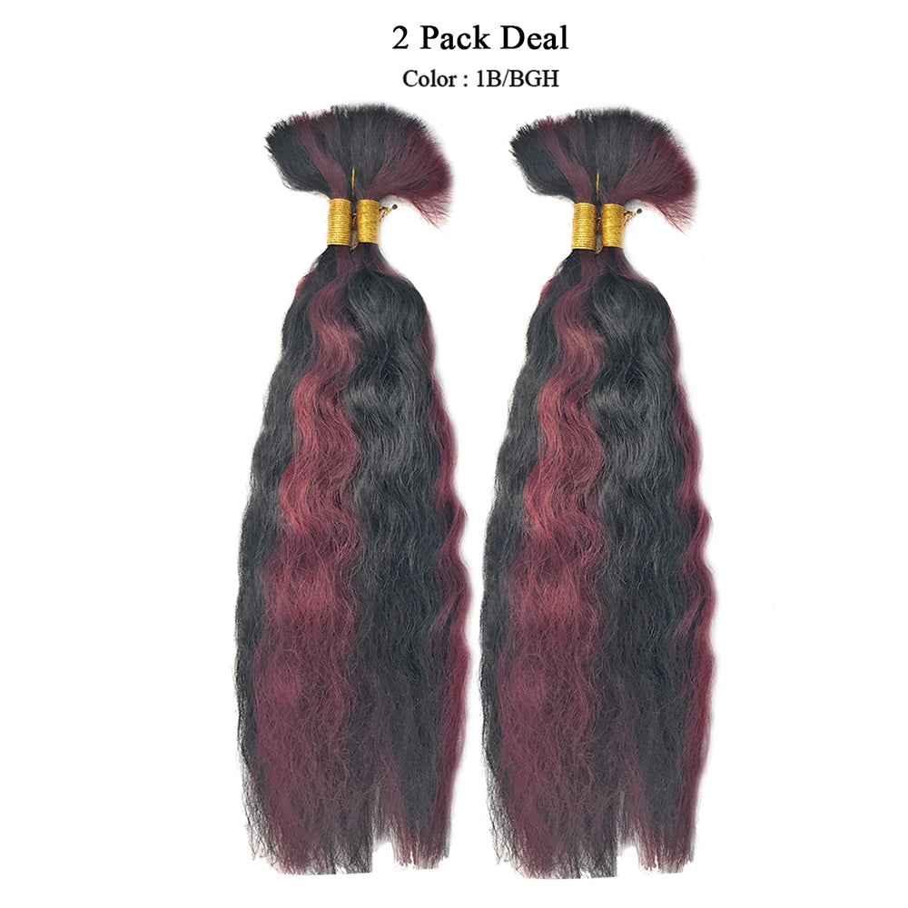 Wet N Wavy Bulk hair human hair blend Braiding 