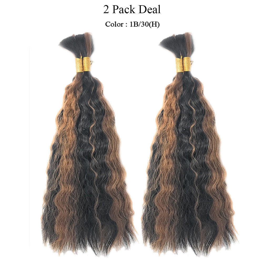 Wet N Wavy Bulk hair human hair blend Braiding 